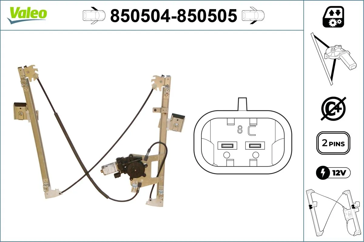 VALEO 850504 Window Regulator