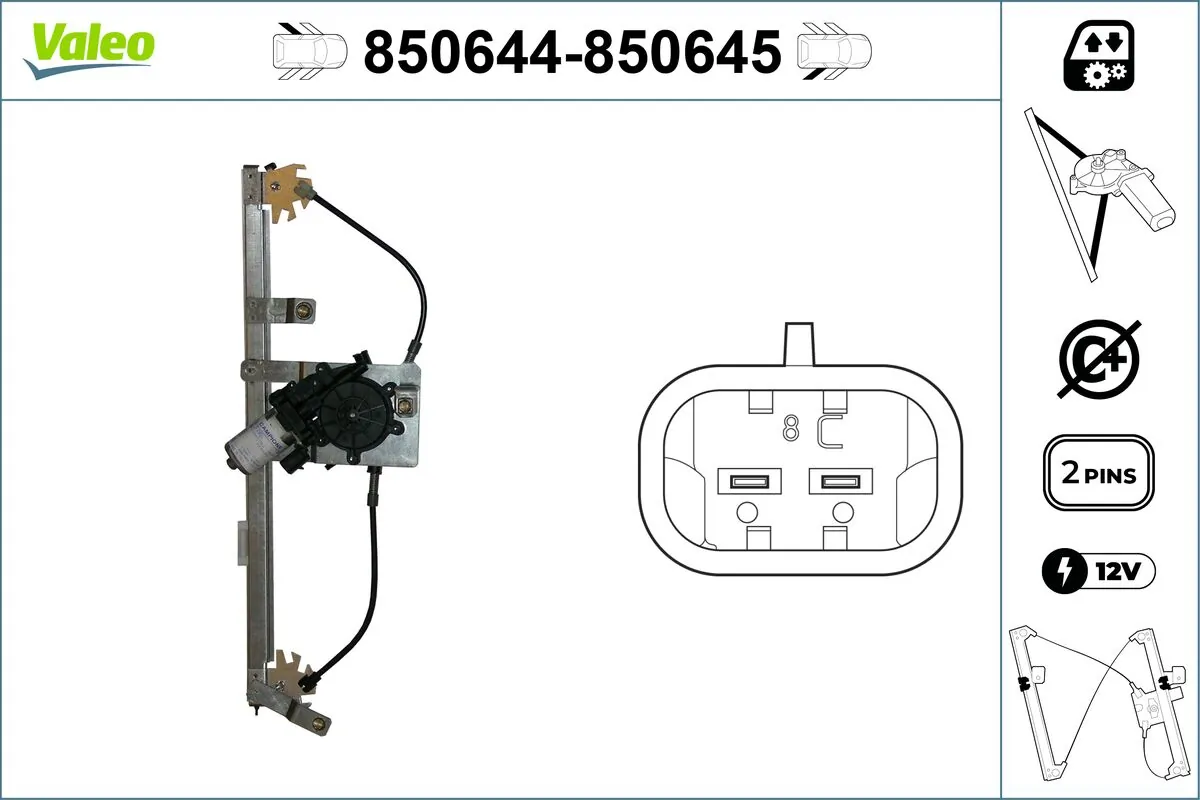 VALEO 850644 Window Regulator