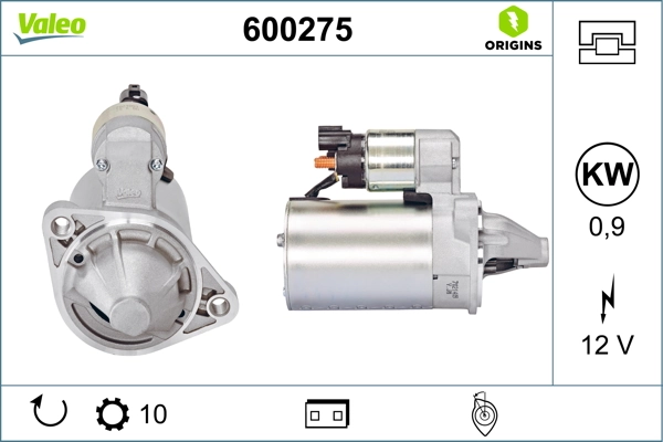 Starter VALEO ORIGINS NEW OE TECHNOLOGY 600275