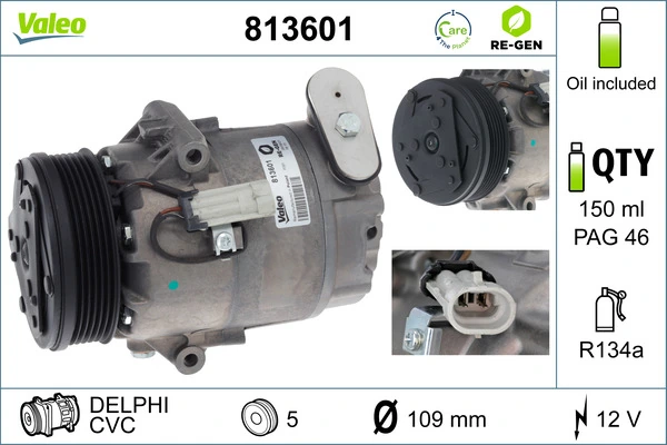 VALEO 813601 Compressor, air conditioning
