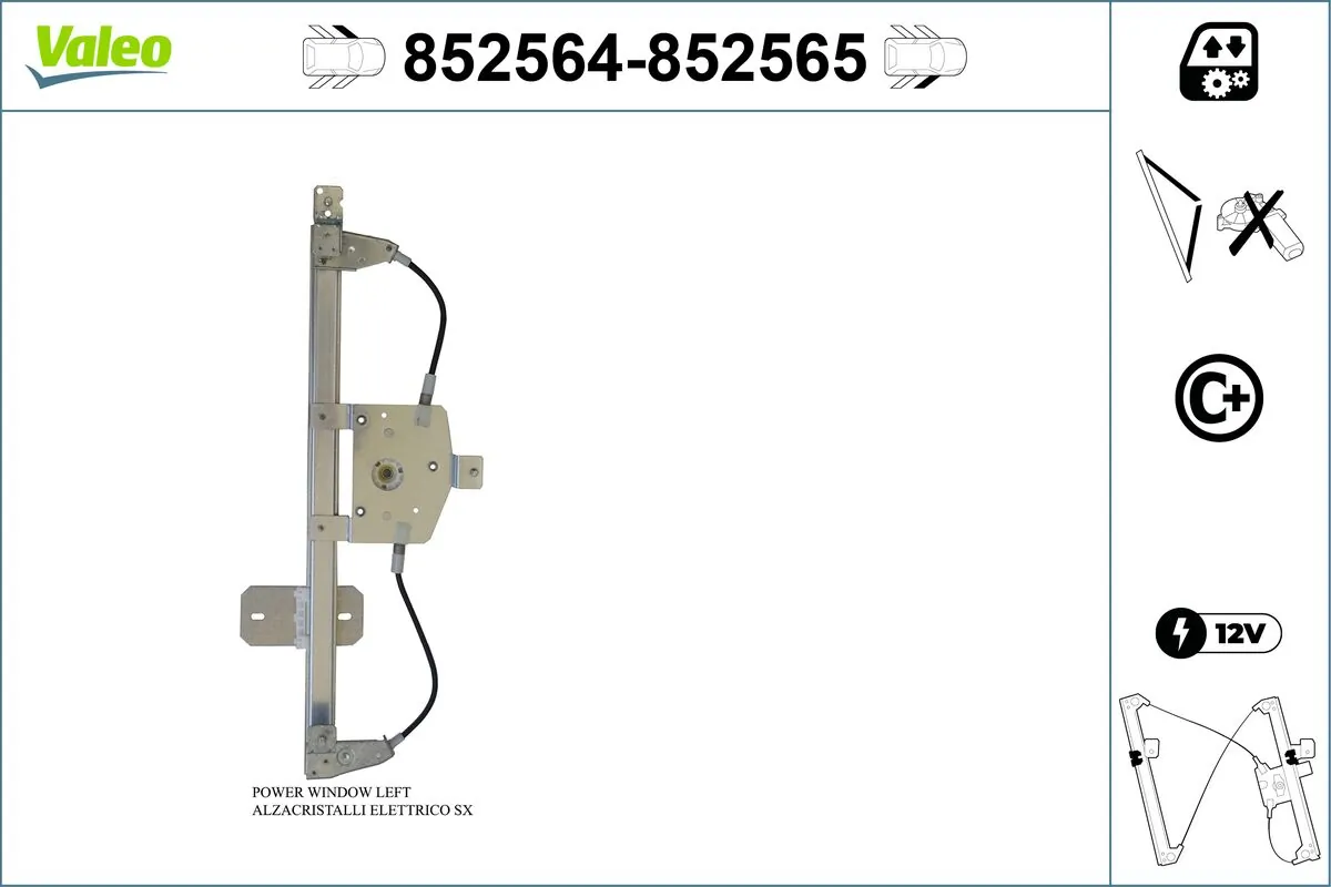 VALEO 852564 Window Regulator