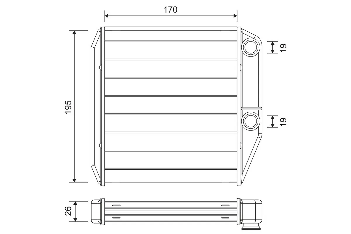 Heat Exchanger, interior heating 811600