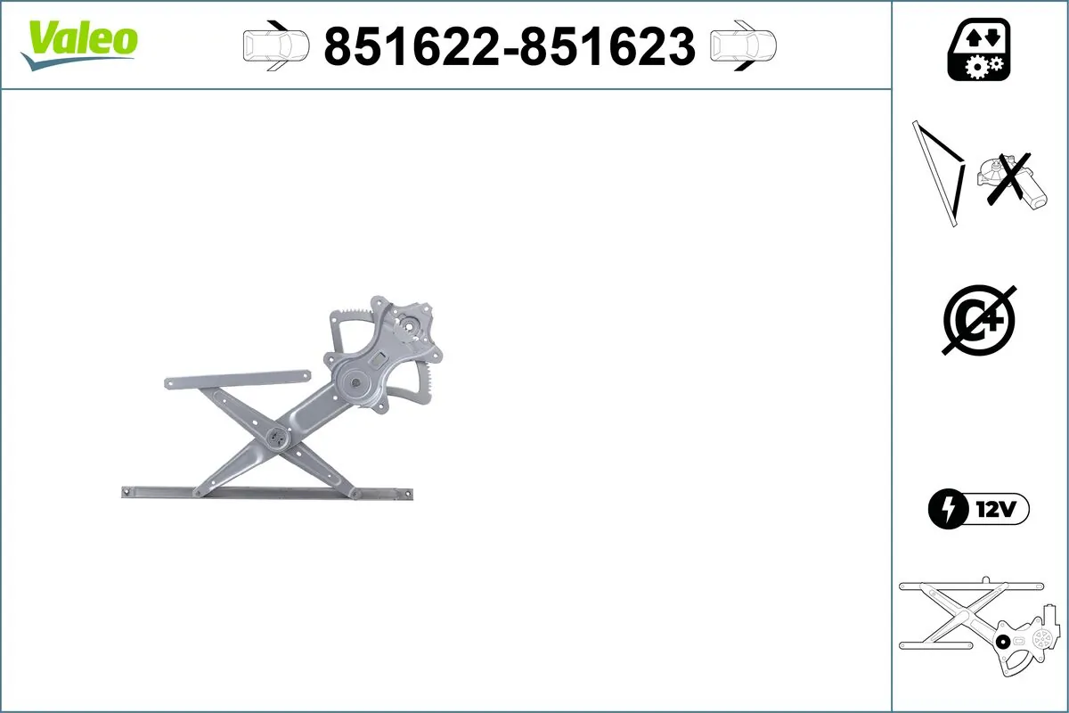 VALEO 851622 Window Regulator