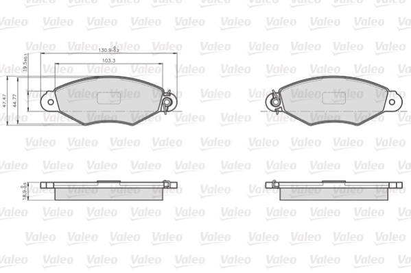 Brake Pad Set, disc brake OPTIPACK for LCV 872981