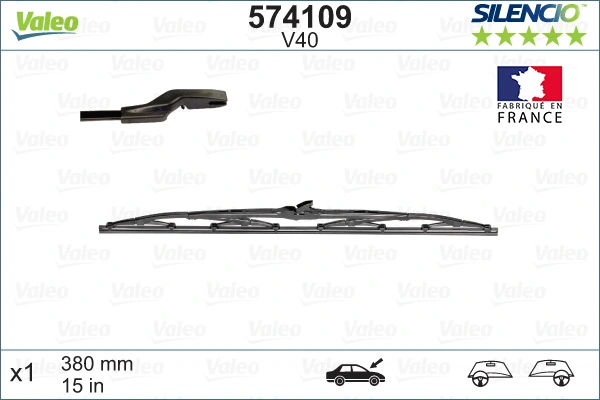 Wiper Blade SILENCIO CONVENTIONAL SINGLE 574109