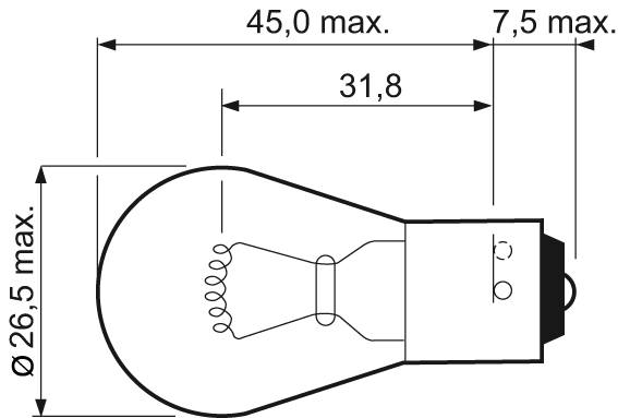 Bulb, direction indicator ESSENTIAL 032203