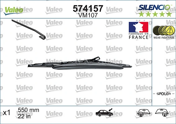 Wiper Blade SILENCIO CONVENTIONAL SINGLE 574157