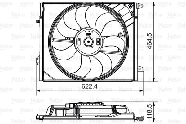 Fan, engine cooling 696882
