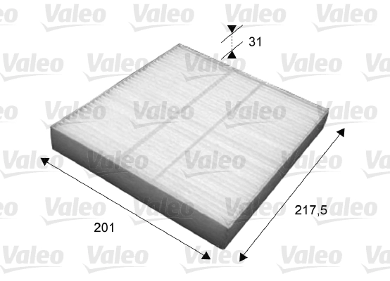 Filter, cabin air VALEO ESSENTIAL 715631