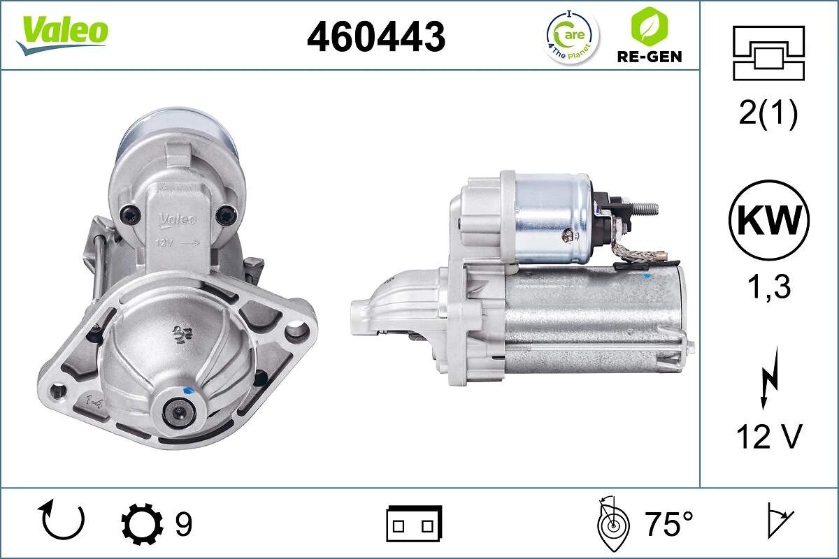 Starter VALEO RE-GEN REMANUFACTURED 460443
