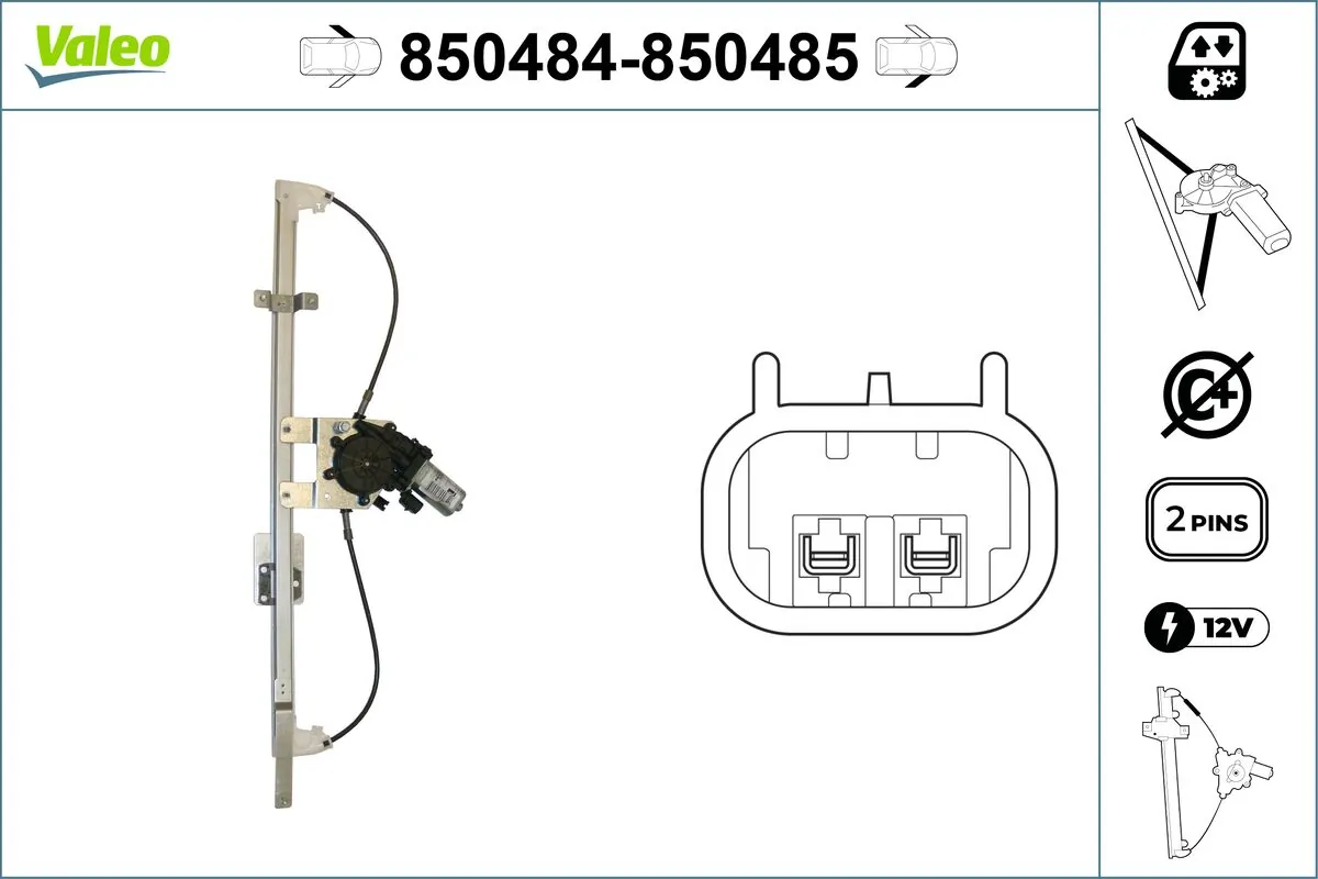 VALEO 850484 Window Regulator