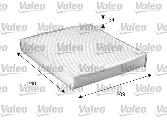 Filter, cabin air VALEO ESSENTIAL 698882