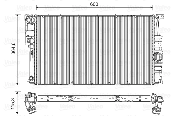 Radiator, engine cooling 735453
