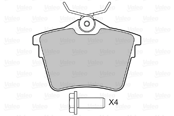 Brake Pad Set, disc brake 598664