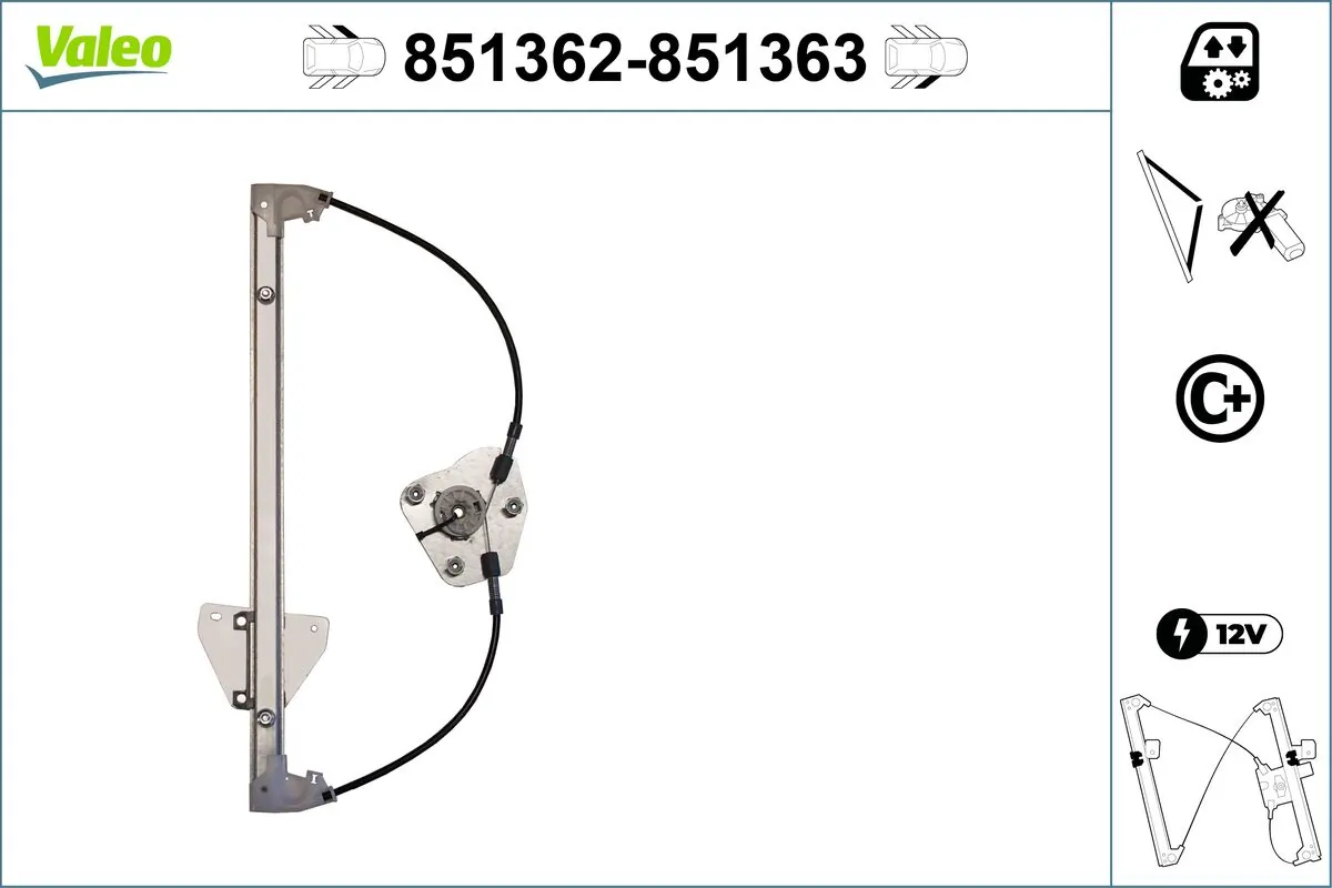 VALEO 851362 Window Regulator