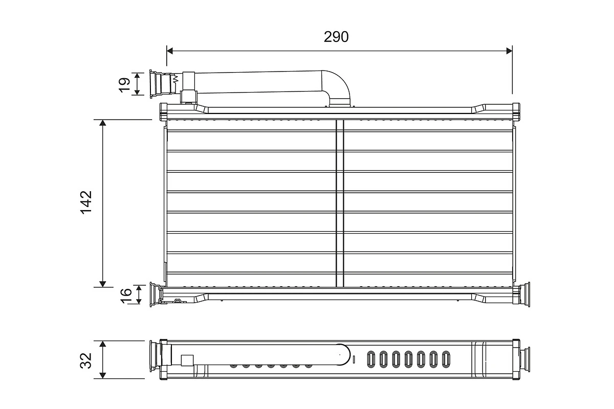 Heat Exchanger, interior heating 811527