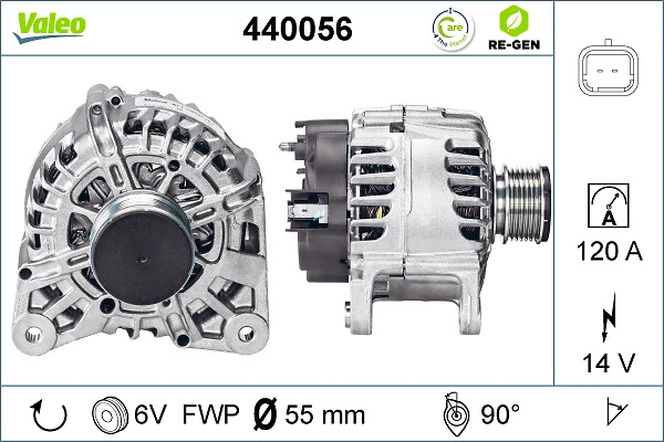 Alternator VALEO RE-GEN REMANUFACTURED 440056