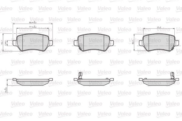 Brake Pad Set, disc brake OPTIPACK for LCV 872417