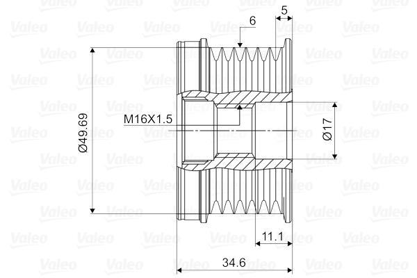 Alternator Freewheel Clutch VALEO NEW SPARE PART 588018
