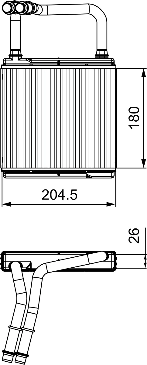 Heat Exchanger, interior heating 811526