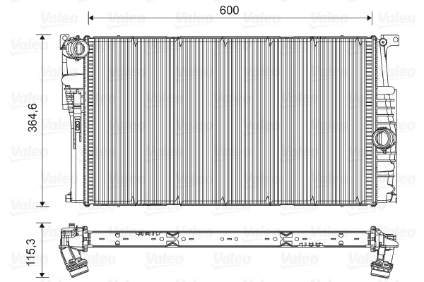 Radiator, engine cooling 735454