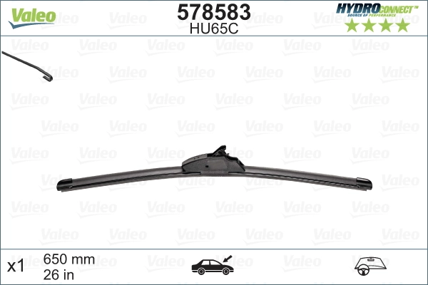 Wiper Blade HYDROCONNECT UPGRADE 578583