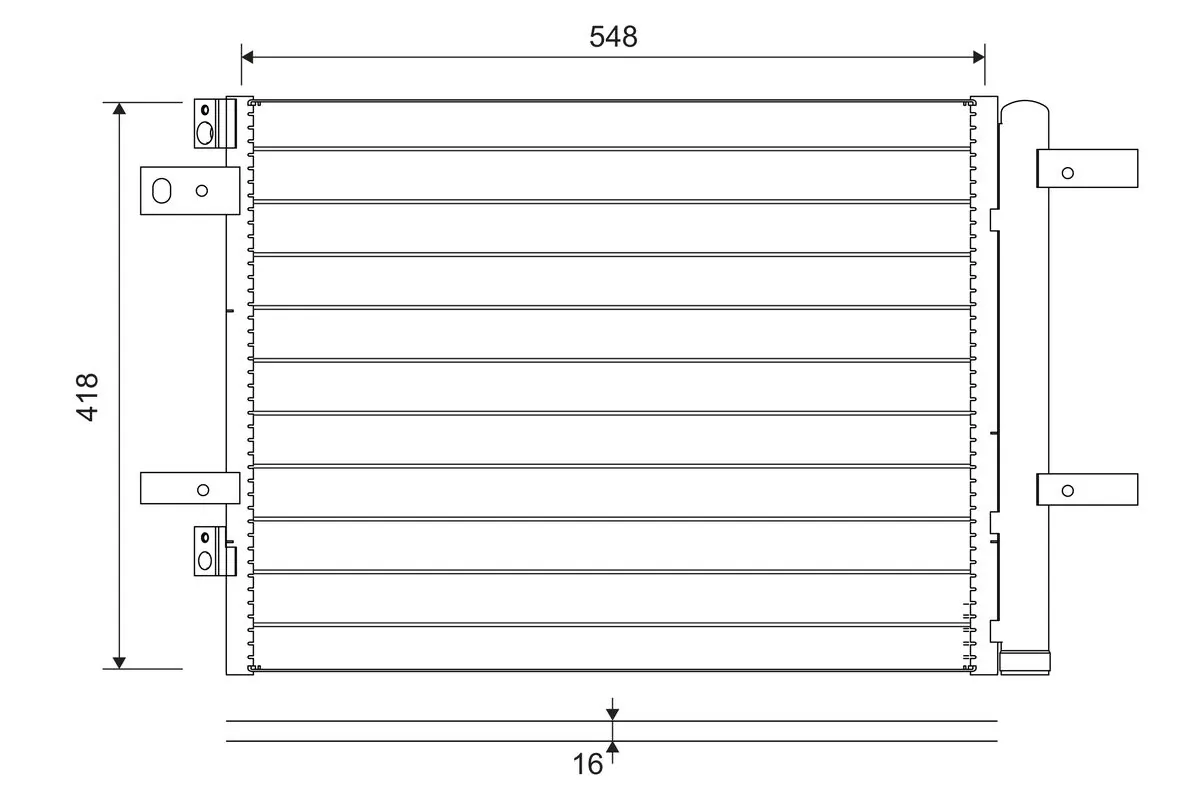 Condenser, air conditioning 822564