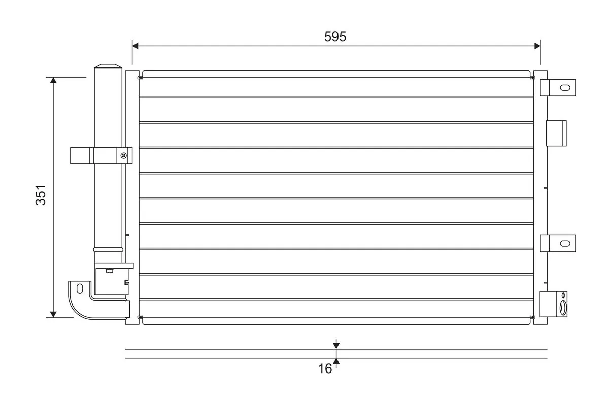 Condenser, air conditioning 822694