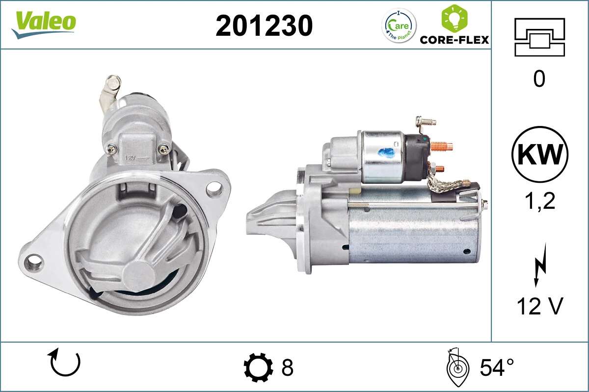 Starter VALEO CORE-FLEX 201230