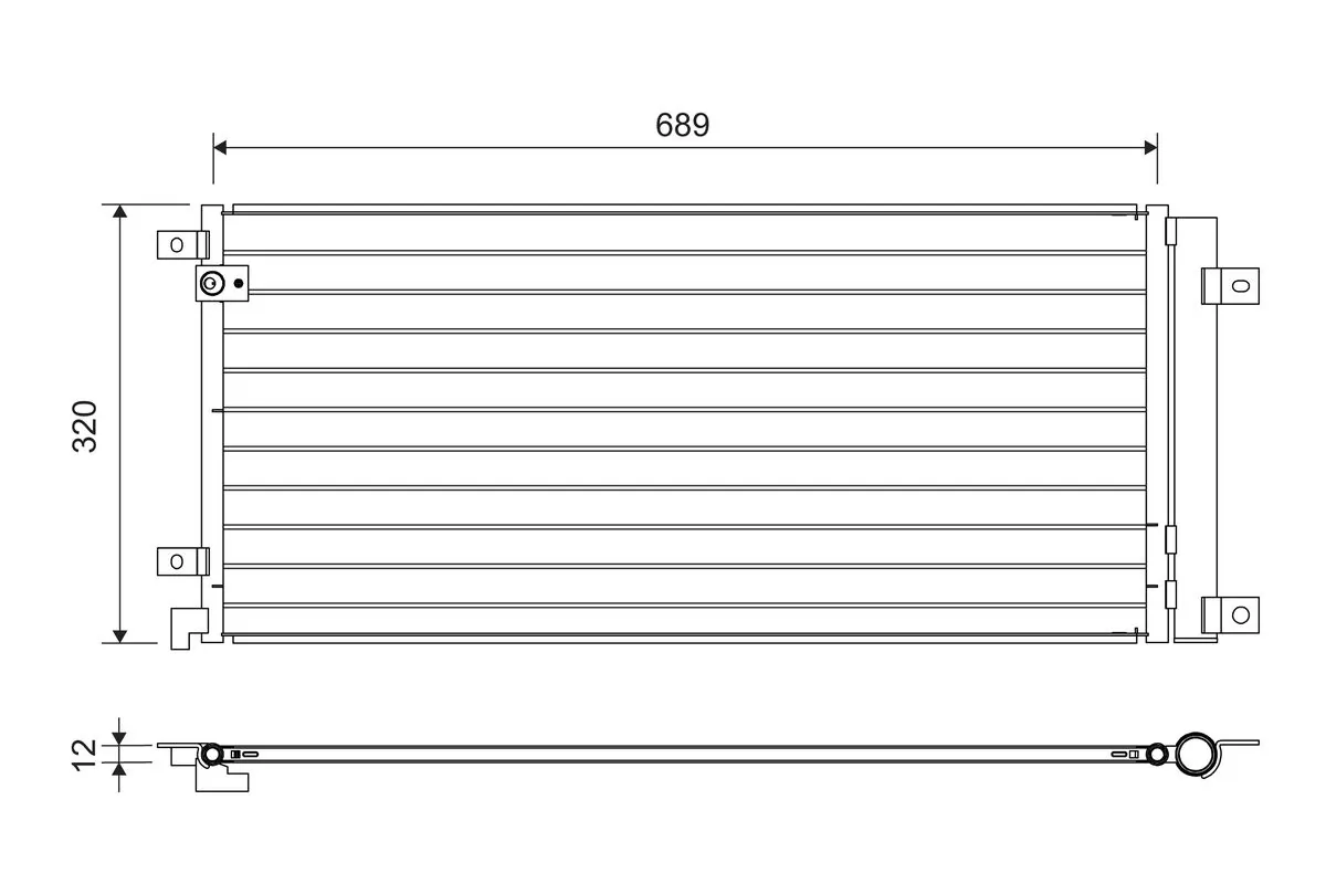 Condenser, air conditioning 822732