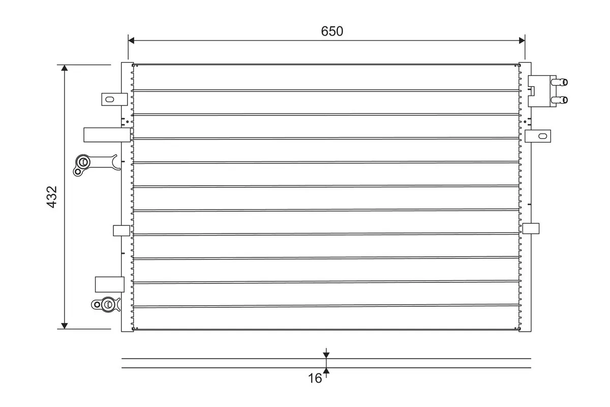 Condenser, air conditioning 822745