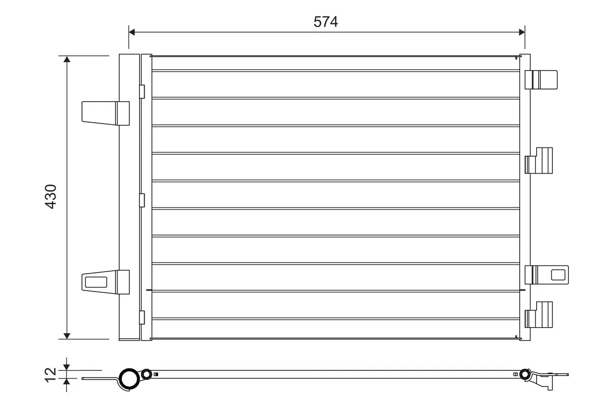 Condenser, air conditioning 812883
