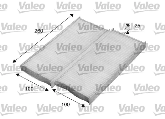 Filter, cabin air VALEO ESSENTIAL 715520