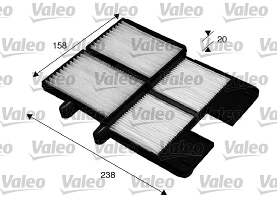 Filter, cabin air VALEO ESSENTIAL 715572