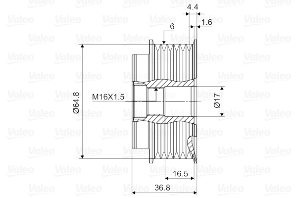 Alternator Freewheel Clutch VALEO NEW SPARE PART 588107