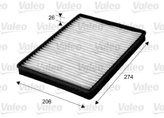 Filter, cabin air VALEO ESSENTIAL 715654