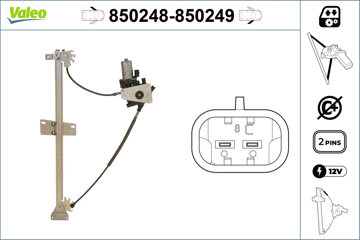 VALEO 850248 Window Regulator