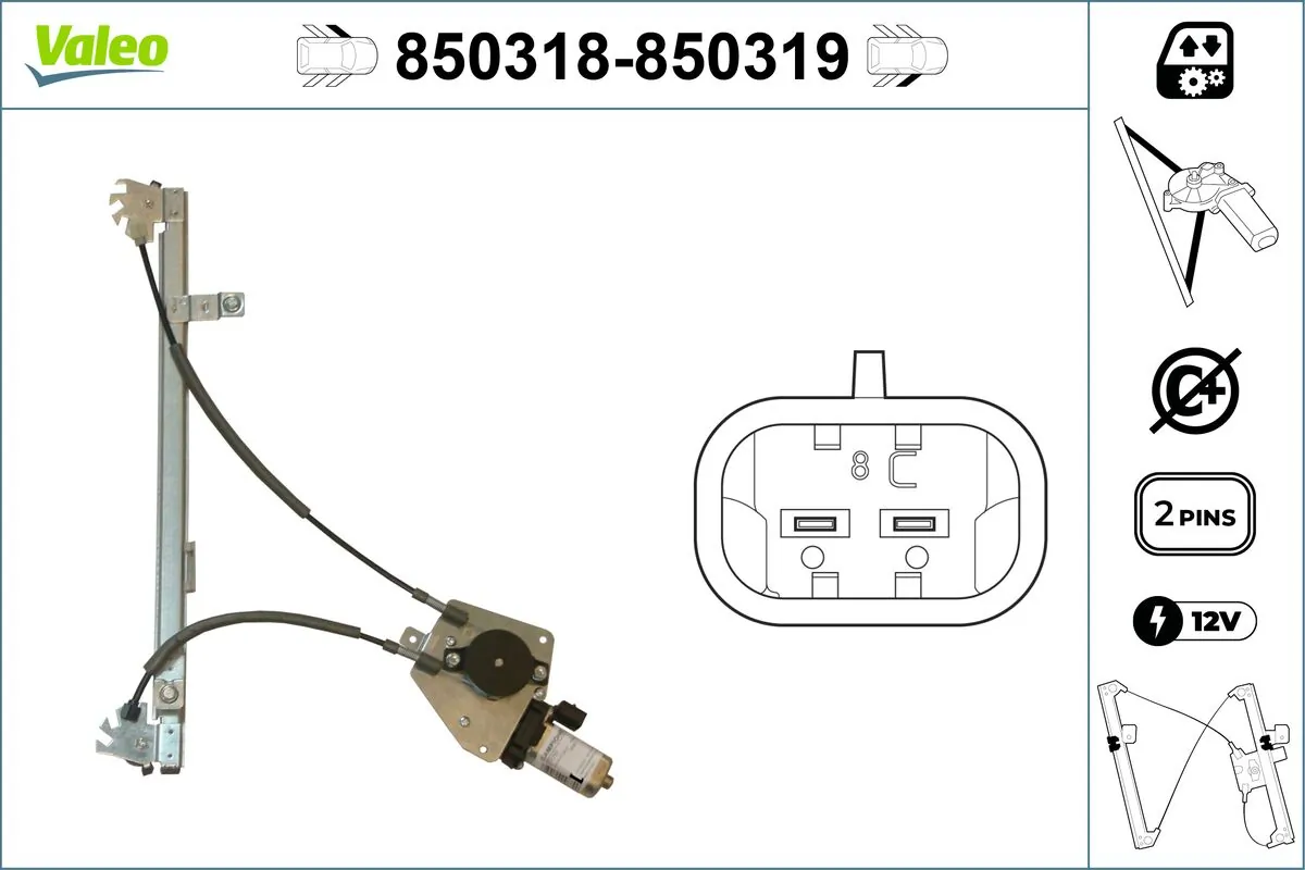 VALEO 850318 Window Regulator