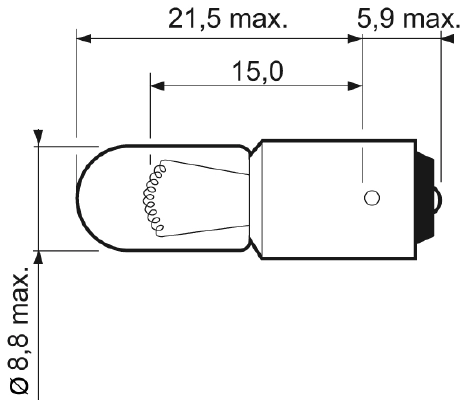 Bulb, direction indicator ESSENTIAL 032223