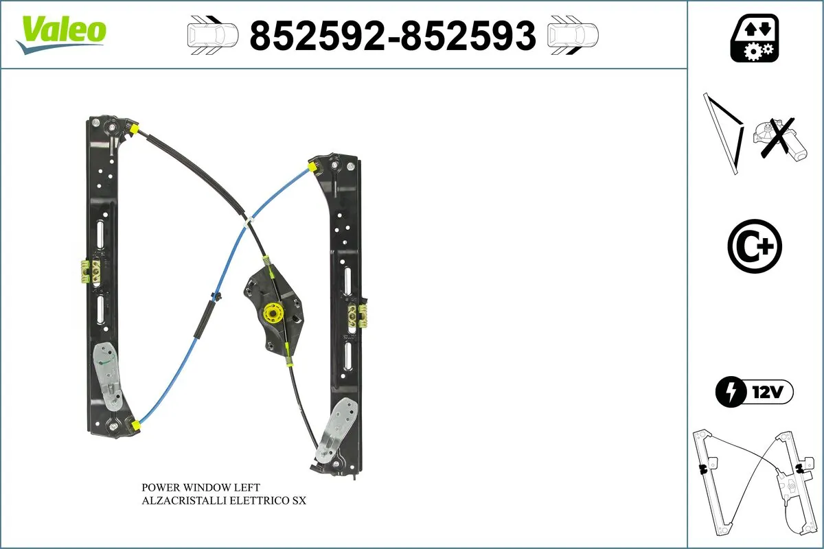 VALEO 852592 Window Regulator