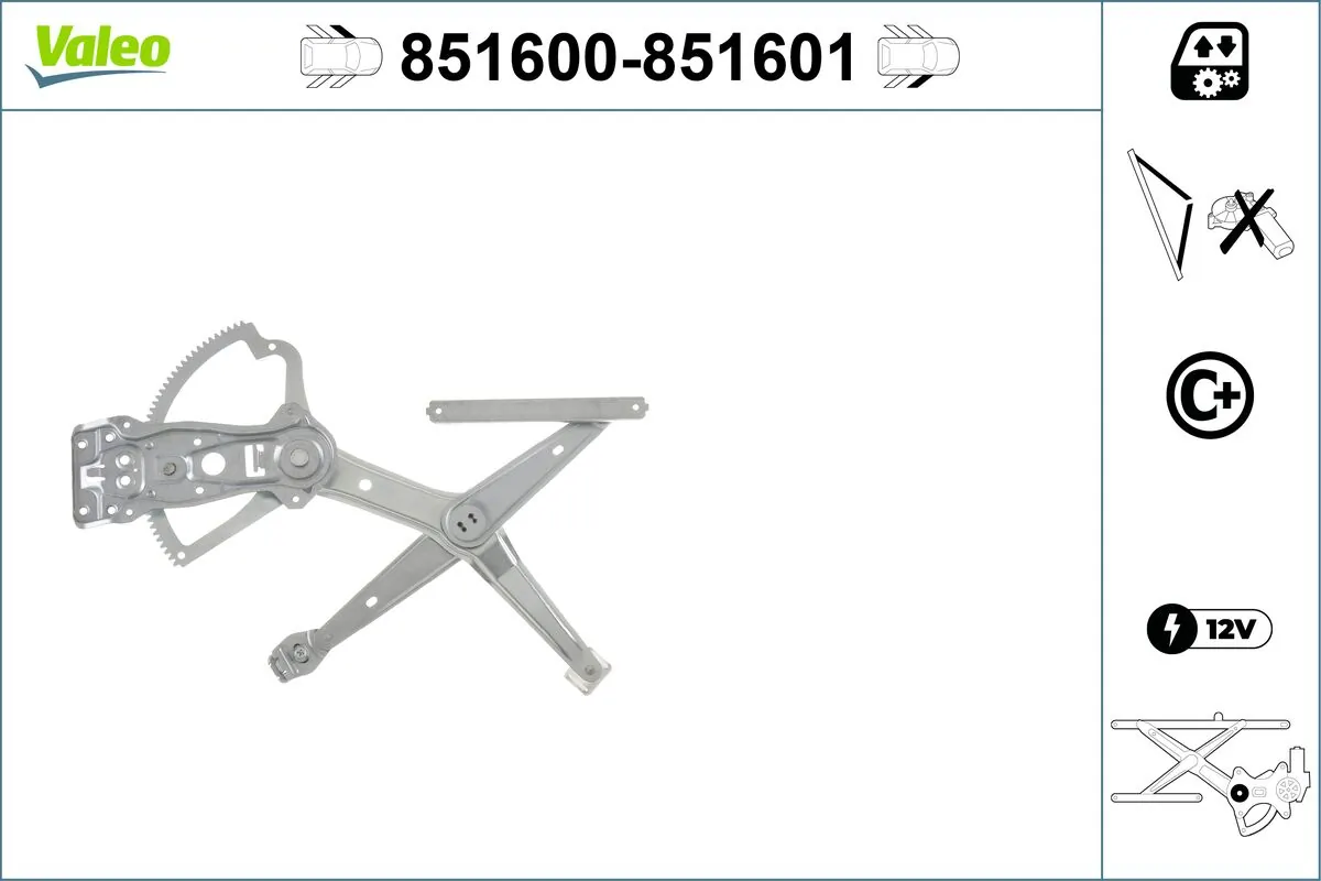 VALEO 851600 Window Regulator