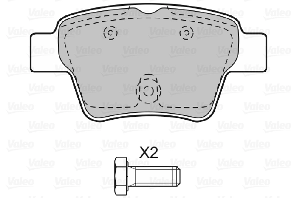 Brake Pad Set, disc brake 598702