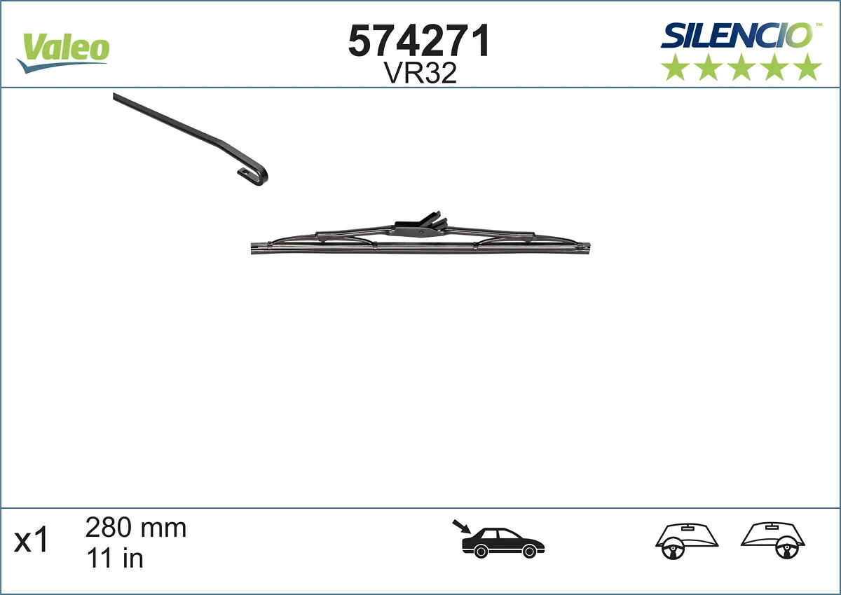 Wiper Blade SILENCIO REAR 574271