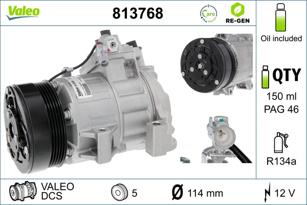 VALEO 813768 Compressor, air conditioning