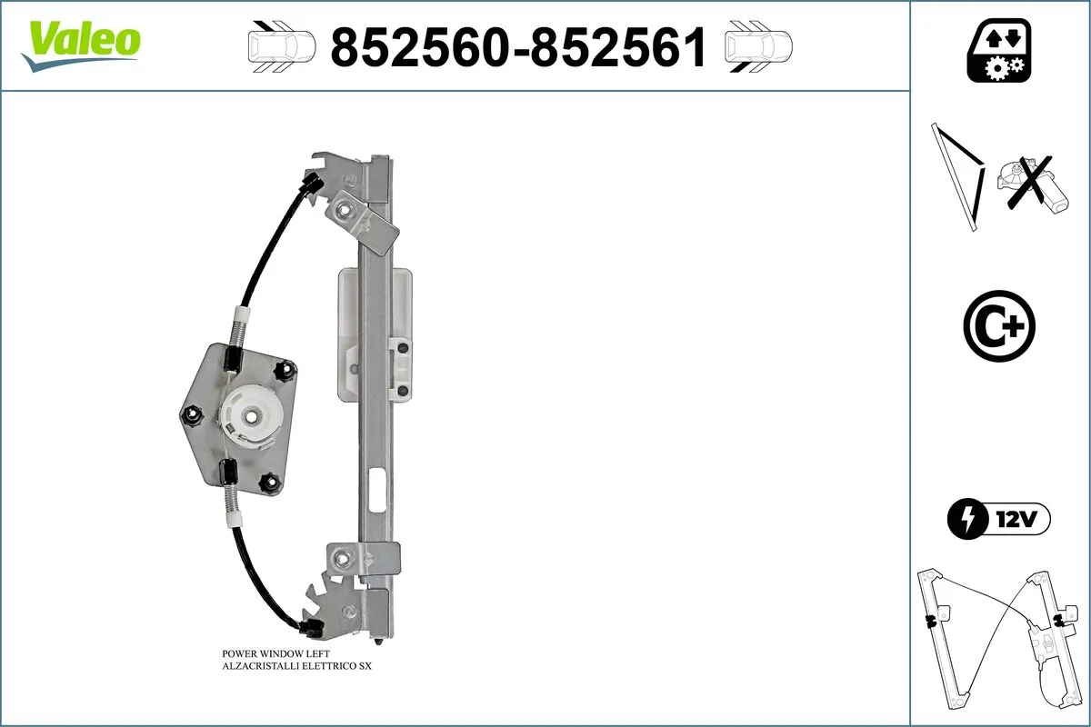 VALEO 852560 Window Regulator
