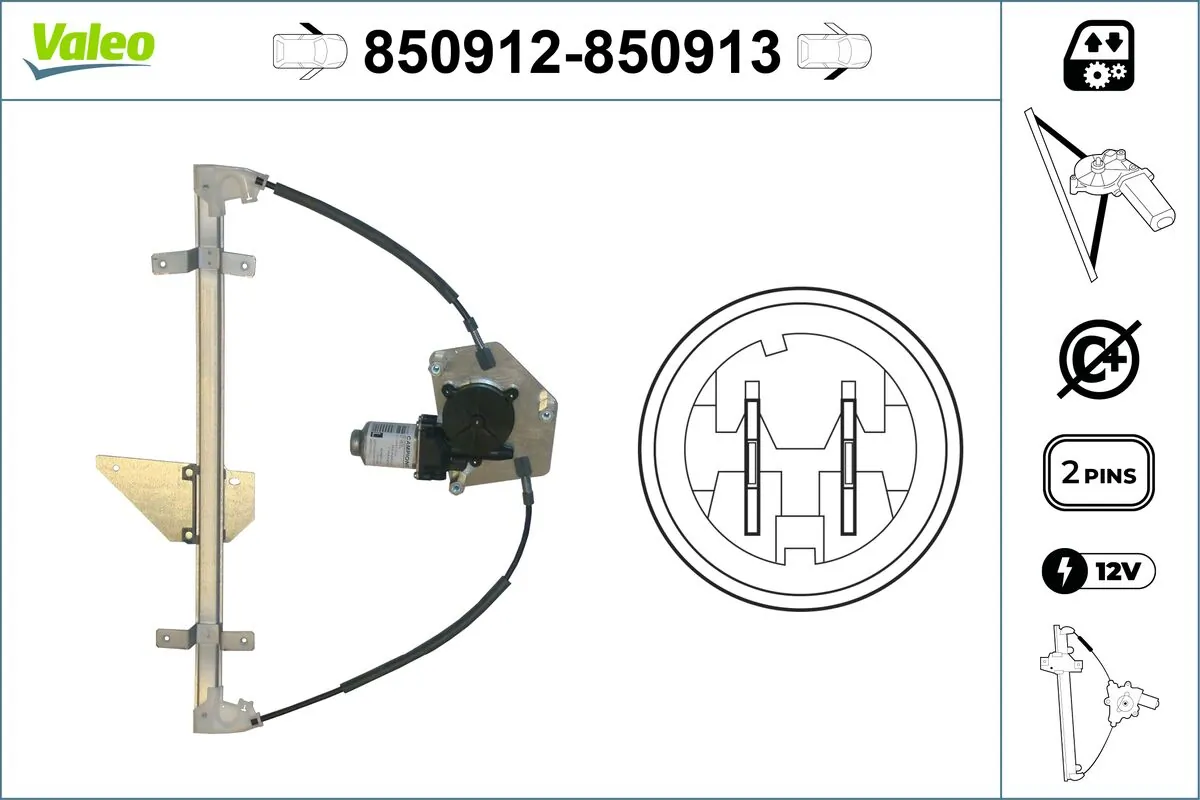 VALEO 850912 Window Regulator