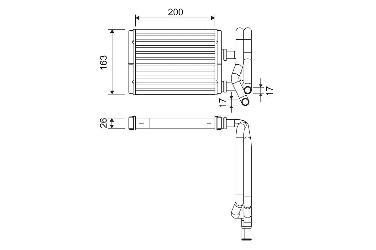 Heat Exchanger, interior heating 811577
