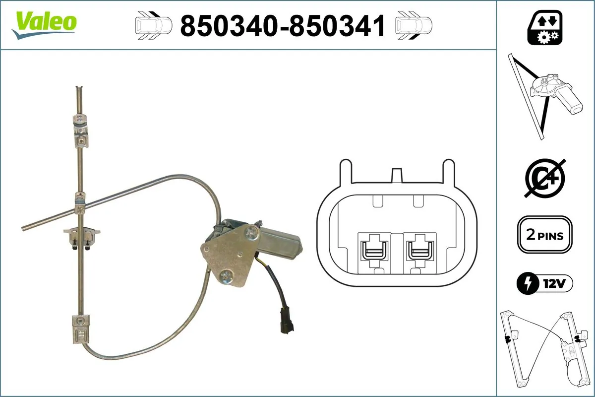VALEO 850340 Window Regulator