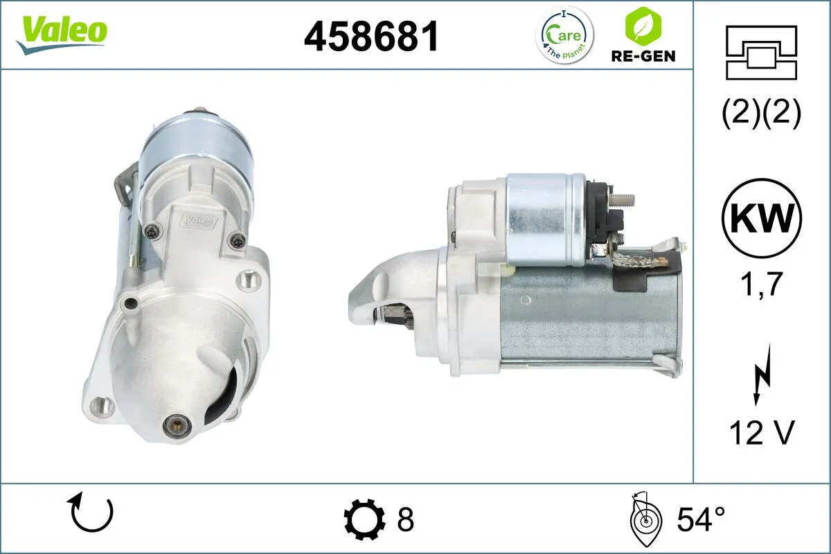 Starter VALEO RE-GEN REMANUFACTURED 458681