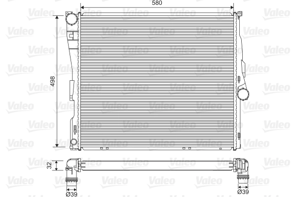 Radiator, engine cooling 701563